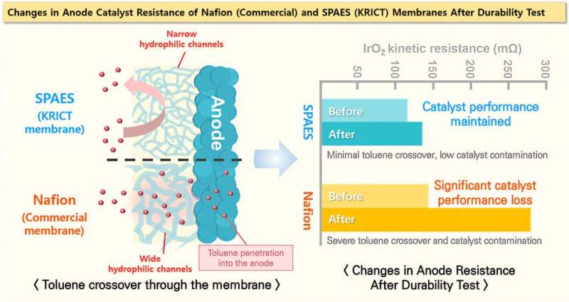 韩国研究人员开发出下一代膜 可减少甲苯交叉以提高储氢性能